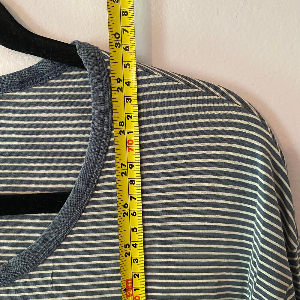 Lululemon Blue White Stripe 5 Year Basic Long Sle… - image 8